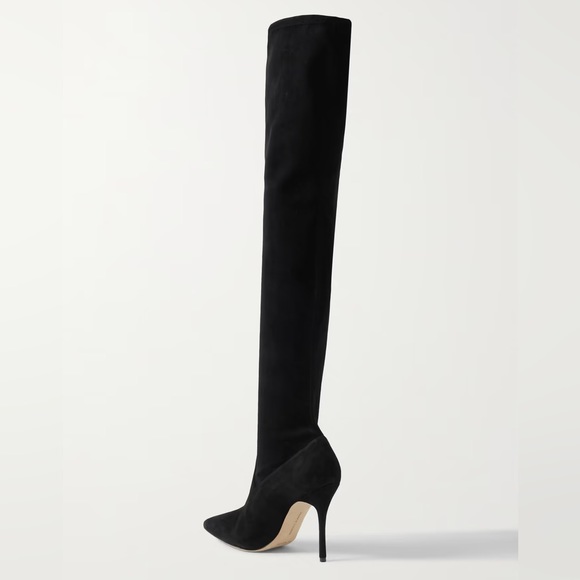 Manolo Blahnik 'Pascalarehi' thigh high suede boots size 5.5 - Picture 3 of 7